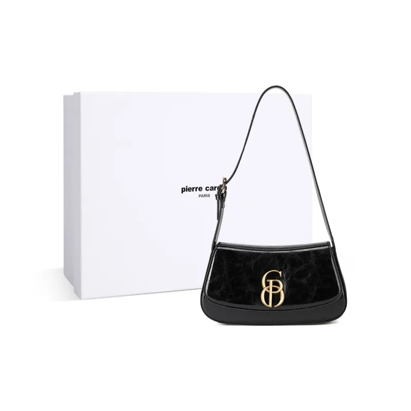 PIERRE CARDIN Oil Wax Cow Leather Crossbody Bag Women's Multicolor-0