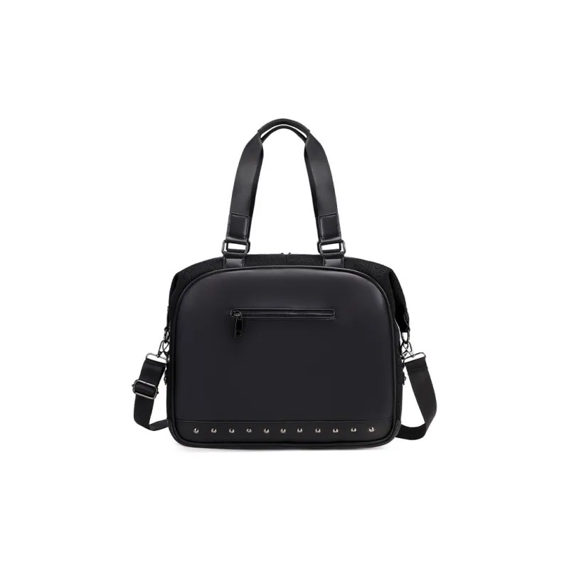 MILOOKY PU Handbag Men's Black/Gold/Silver-2