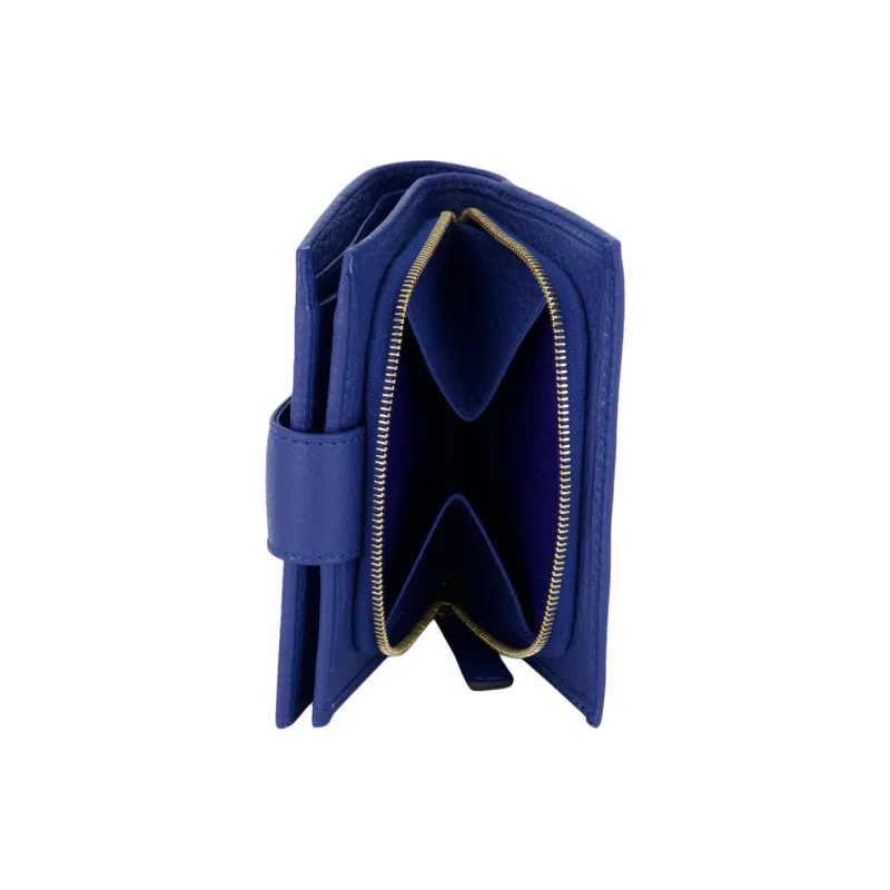RAPPORT Textured Leather Coin Purse Regular Women's Blue-3