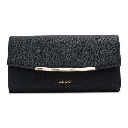 ALDO Artificial Leather Clutch Wallet Regular Women's Black/Bone-0