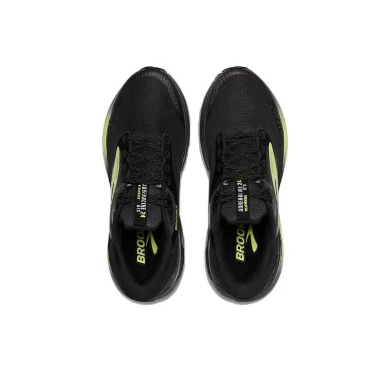 Brooks Adrenaline GTS 24 Wear resistant And Waterproof Low Top Casual Running Shoes Men's Black-3