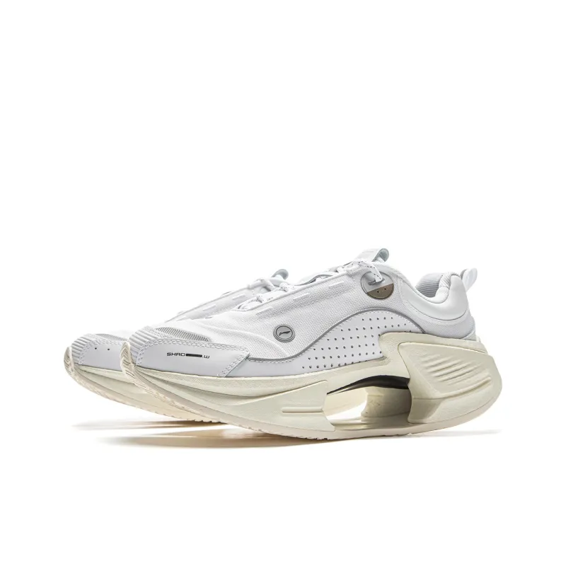 LiNing Cushioning Rebound Low Top Running Shoes Men's Standard White-2