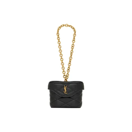 SAINT LAURENT June Lambskin Handbag Mini Women's Black
