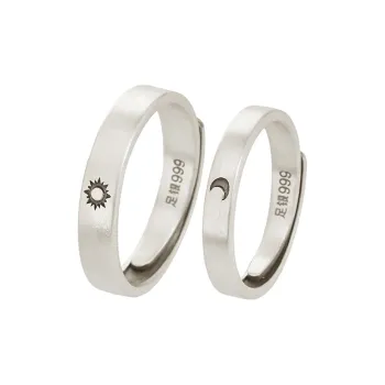 CHIC ZONE 999 Fine Silver Rings Women's
