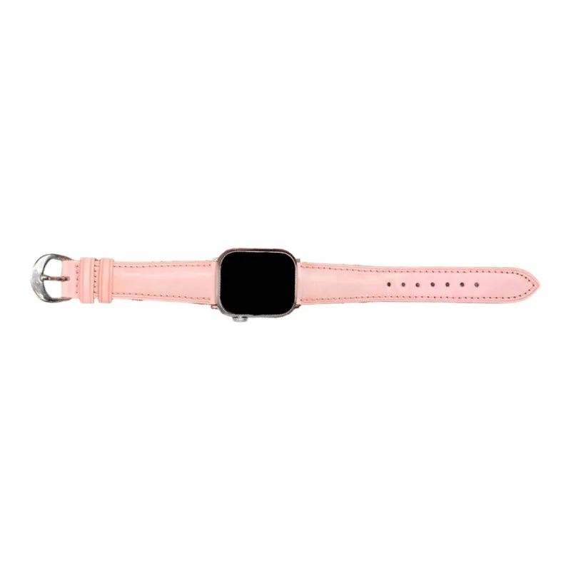 Warbler Dew Compatible With Apple Watch Apple Watch Band S9/S8/SE/7/6/5/4/3 Misty Wax Leather Strap-11
