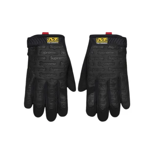 Supreme Leather Gloves Men's Black