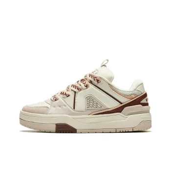 Anta Good Things Happen Anti Slip Wear Resistant Low Top Skateboard Shoes Women's Beige Red