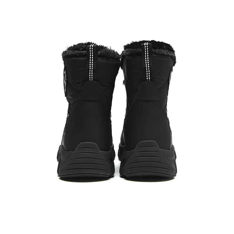 HLA Snow Boots Men Black, Beige-3