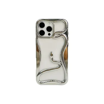 Sopi TPU Material Cut Out Snake Year Limited Phone Cases Compatible With IPhone 16/15 Pro Max/Apple 13/14 Pro/Max