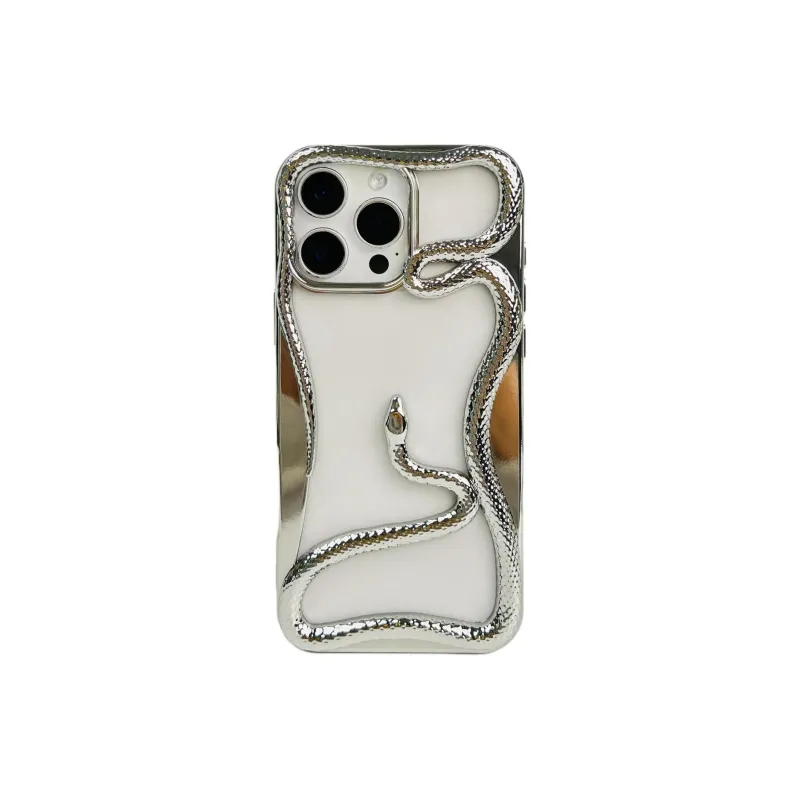 Sopi TPU Material Cut Out Snake Year Limited Phone Cases Compatible With IPhone 16/15 Pro Max/Apple 13/14 Pro/Max-0