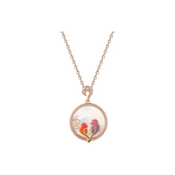 Long Fu S925 Silver Necklaces Women's