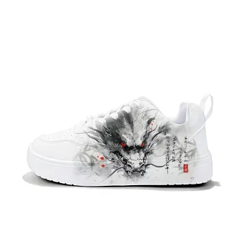 Cold Cicadas Yesterday Anti Slip Wear Resistant Lightweight Breathable Low Top Skateboard Shoes Unisex White