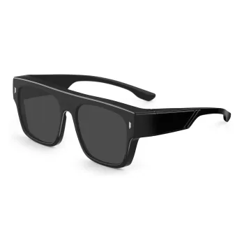 Wood Premium TR/Memory Plastic Square Sun Eyes Unisex