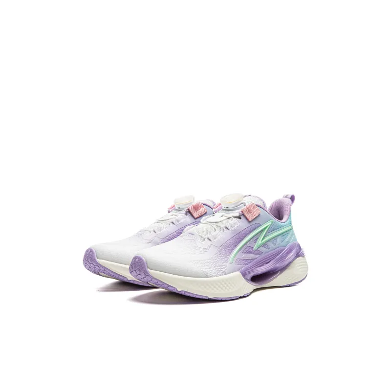 LINING YOUNG Xingyun Slip Resistant, Abrasion Resistant, Breathable Low Top Kids' Running Shoes Purple Blue White Kids'-2