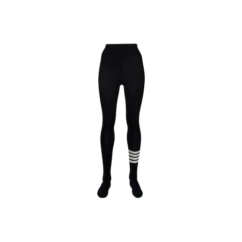 THOM BROWNE 4 Bar Striped Ribbed Tights