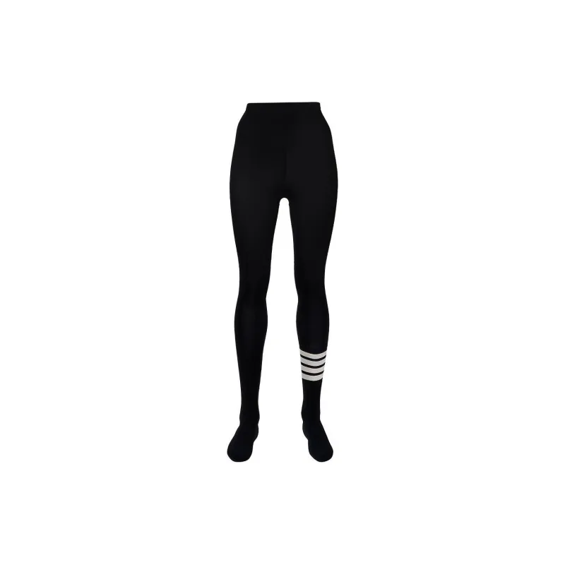 THOM BROWNE 4 Bar Striped Ribbed Tights-0