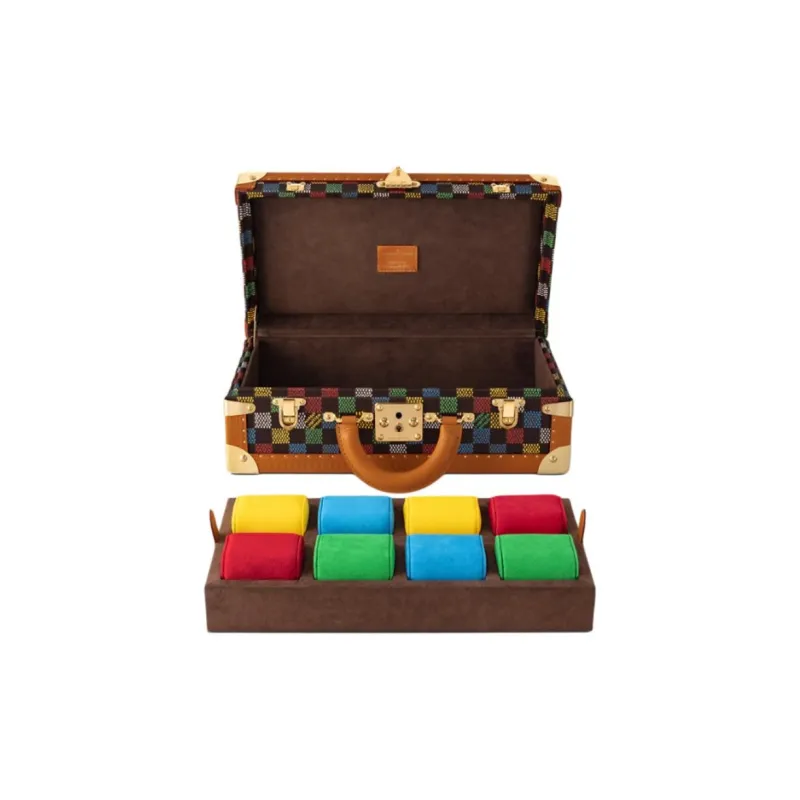 LOUIS VUITTON Coffret 8 Montres Lv Vers Damier Colorgram Multicolor-4