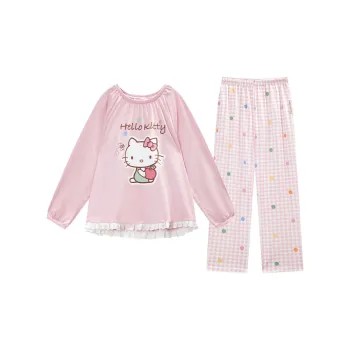 GUKOO x Sanrio Hello Kitty Pajama Set Women's Pearl Pink