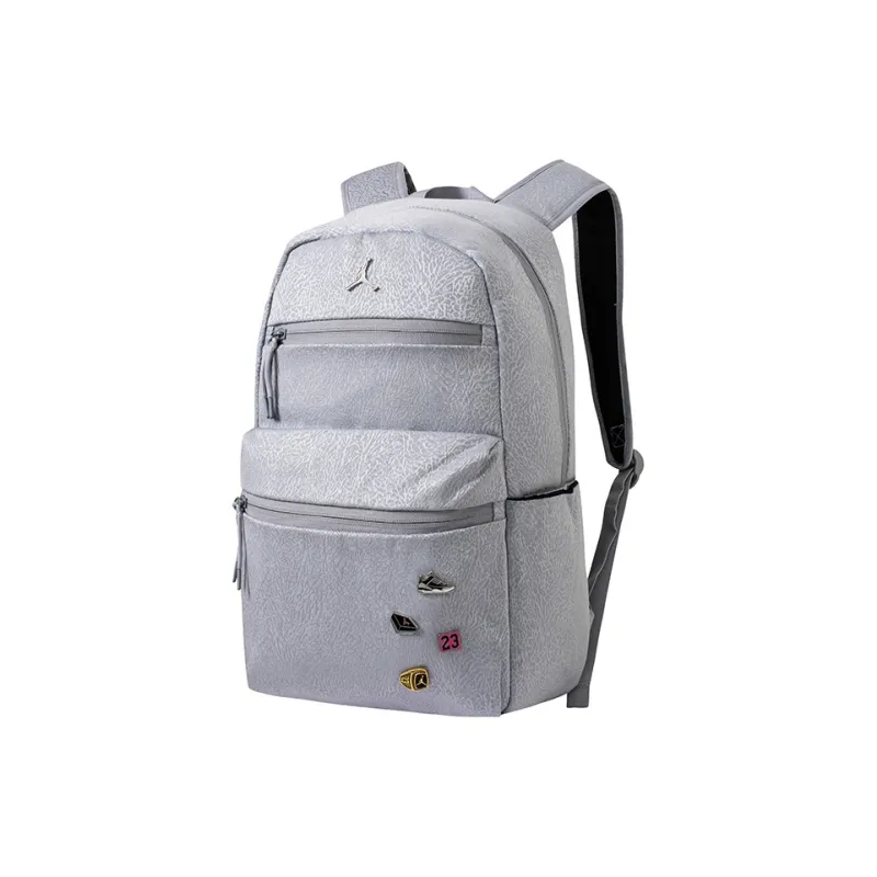 Jordan Polyester Backpack Regular Unisex Concrete Gray-1