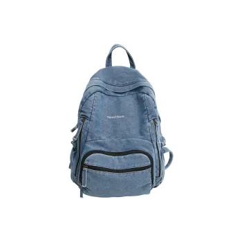 Debecca Denim Backpack Regular Unisex Light Blue/Dark Blue/Black