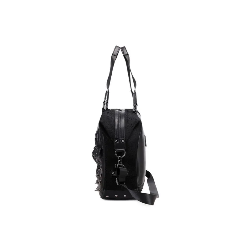 MILOOKY PU Handbag Men's Black/Gold/Silver-3