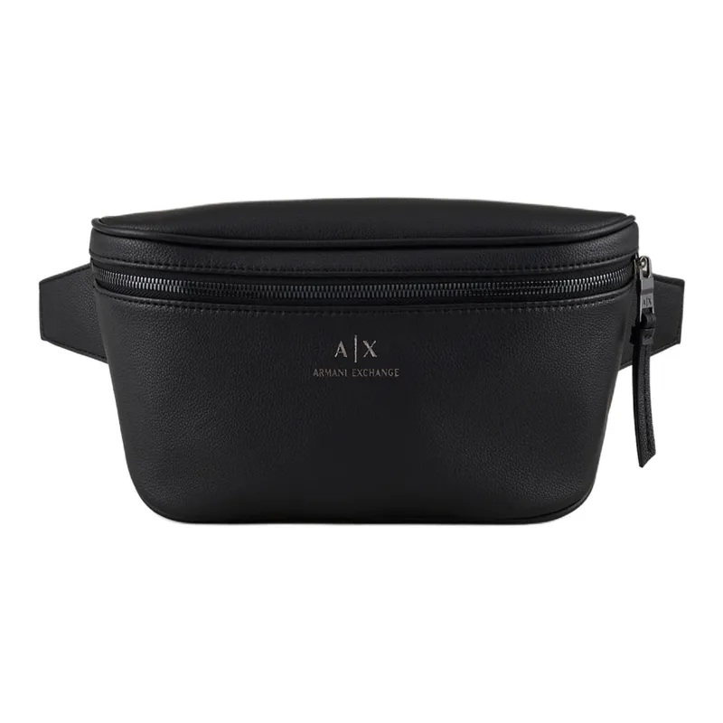 ARMANI EXCHANGEAE Polyurethane One Shoulder Crossbody Fanny Pack Regular Men's Black-0