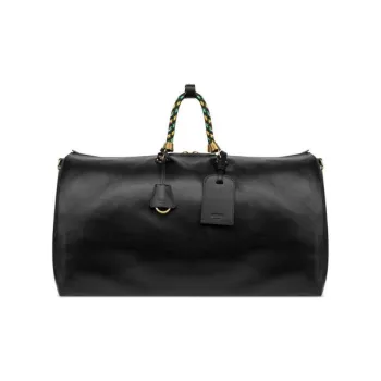 MOSCHINO Zip up Leather Duffle Bag