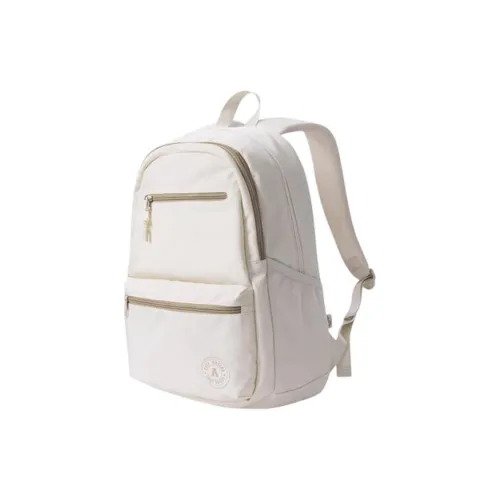 Anta Fabric Backpack Unisex Light Beige White