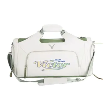 VICTOR PU Travel Bag Unisex White & Basil Green