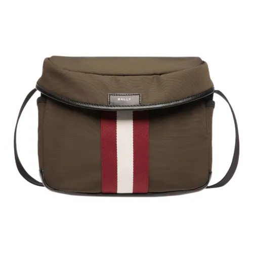 BALLY Code Nylon Crossbody Bag Shoulder Bag Men's Army Green