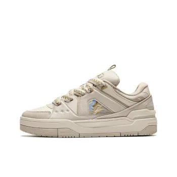 Anta Good Things Happen Anti Slip And Wear Resistant Coverage Low Top Skateboard Shoes Men's Beige