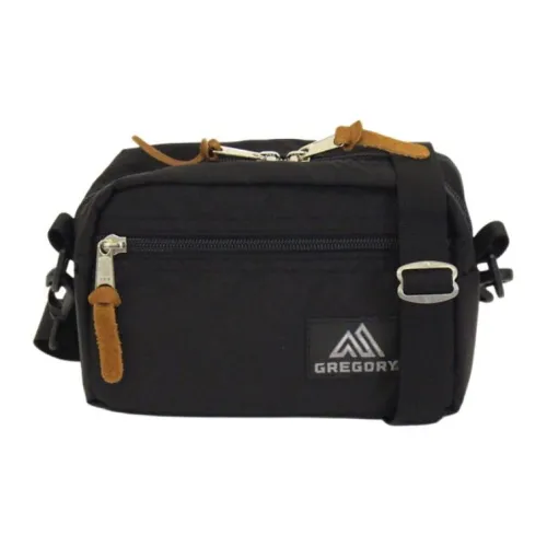GREGORY Nylon Shoulder Bag, Crossbody Bag Small Size Unisex Black
