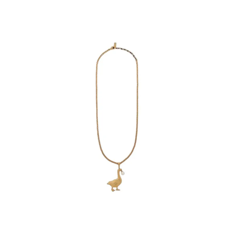 MOSCHINO Embellished Goose Necklace-1