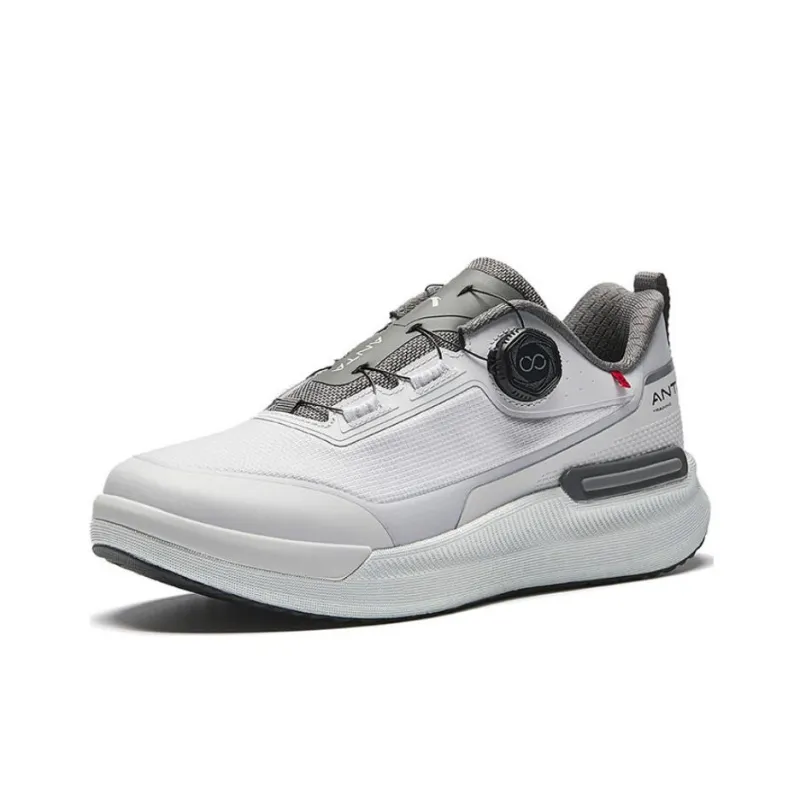 Anta Ten Thousand Miles Slip Resistant Coverage Wear Resistant Low Top Training Shoes Men's Sand Grain Gray-1