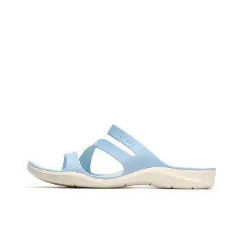 Crocs Flat Heel Sports Slippers Blue Women's