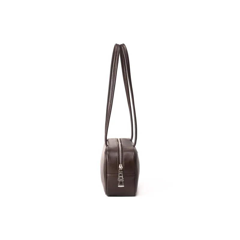 AQUASCUTUM Top Grain Cow Leather Baguette Bag Shoulder Bag Women's Multicolor-8