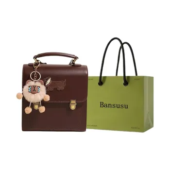 Bansusu PU Backpack Regular Women's Black/Dark Coffee/Light Coffee/Brown