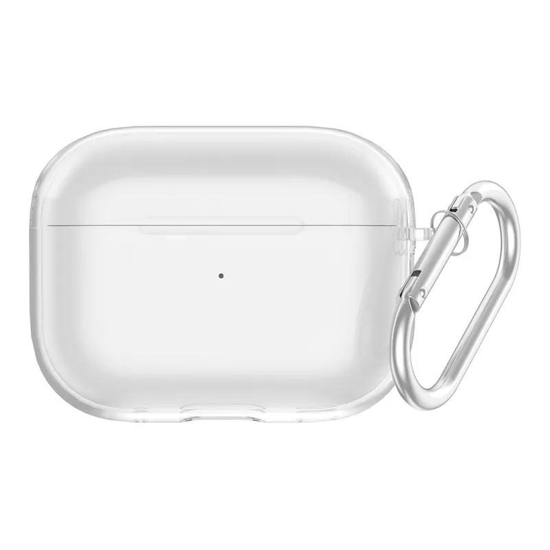 Tong Tong Rabbit Compatibility Airpods Pro2/airpods4 TPU Headphone Case Transparent Impact Resistant Soft Shell Apple-0