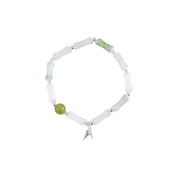 JINLIUFUJIXIANG Hetian Jade Bracelets White Jade/Pale Greenish White Jade Women's