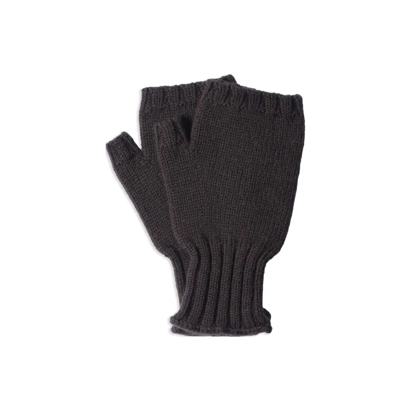 MARGARETHOWELL Merino Wool Knit Gloves Men's Brown-0