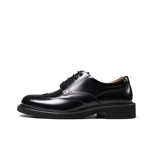 TRUFFAUT Italian Version Highlight Derby Shoes Casual Shoes Men's Black
