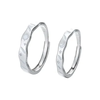 CHIC ZONE 999 Fine Silver Rings Unisex