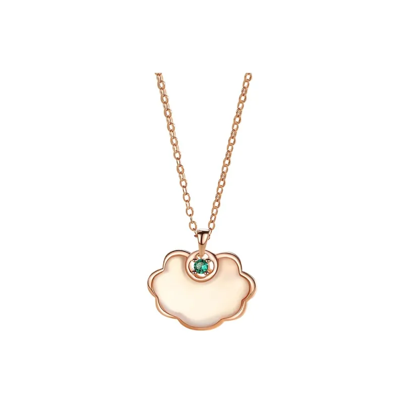 CHINA GOLD Chalcedony Necklaces Women's-0