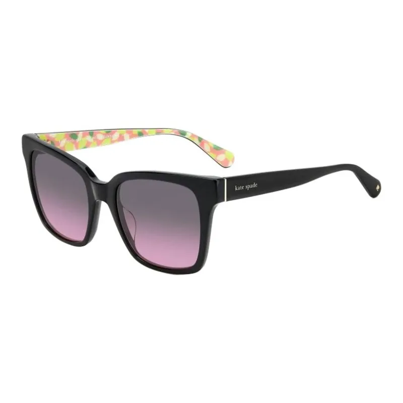 Kate Spade Acetate Square Sunglasses Women's Black-0
