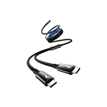 MOMAX DC85 All in one 1 to 2 100W Power Dual Fast Charging Cables