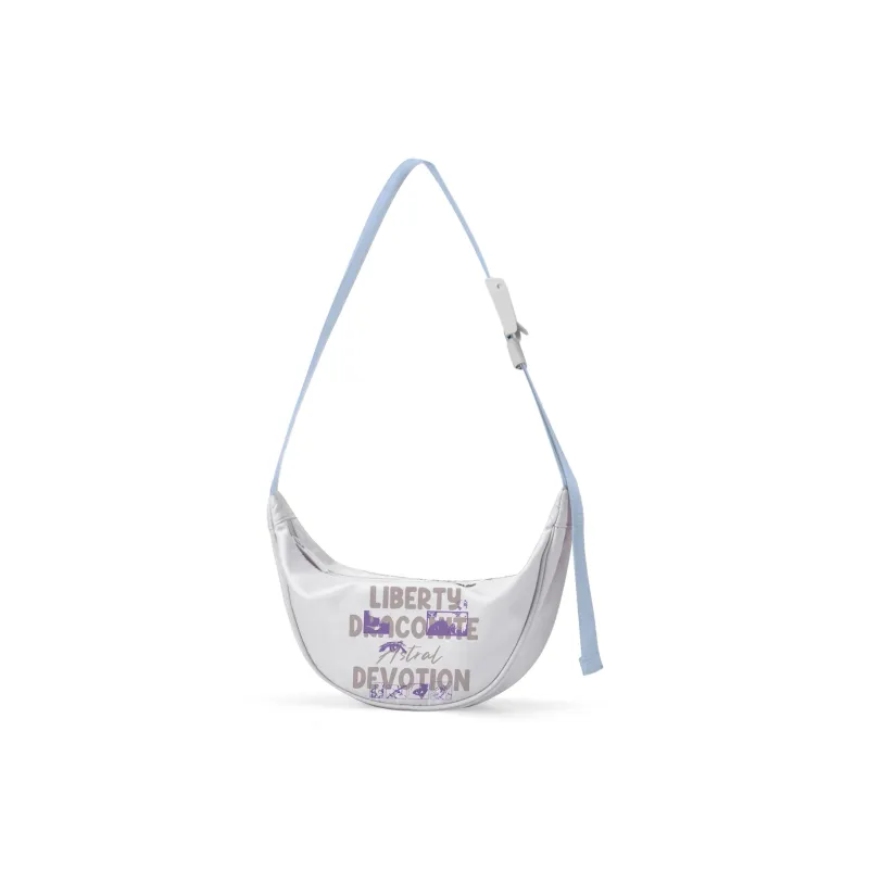 DRACONITE Polyester One Shoulder Crossbody Fanny Pack Regular Unisex White-2