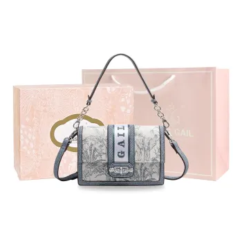 MISS GAIL Artificial Leather Handbag Shoulder Bag Women's Blue