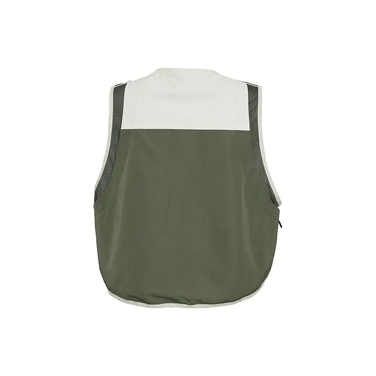 URBAN REVIVO Vests Men Cool Gray-1