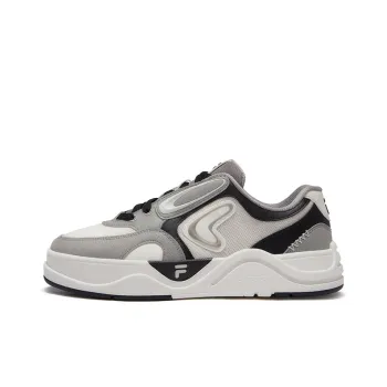 FILA FUSION 50 50 Slip Resistant Low Top Skateboard Shoes Men's Soybean White Flint Gray