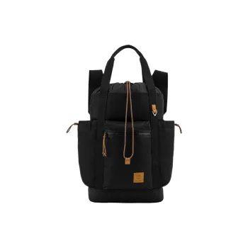 Timberland Nylon Backpack Medium Size Unisex Black